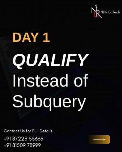 💡 Snowflake Tip of the Day | QUALIFY Instead of Subquery