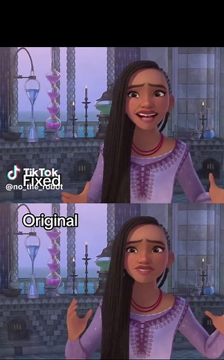 I put Wish on 2s to match the Spider-Verse style of animation, just for fun. I even added a duplicate arm on Asha when she says