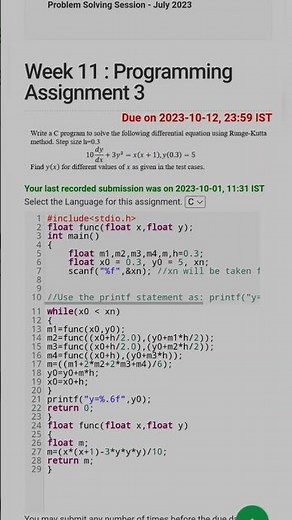 NPTEL WEEK 11 | Problem solving through programming in C | Assignment 1 to 4