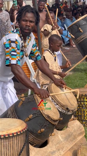 Our cultural heritage is secure, and the younger generation is actively engaged #HeritagePreservation #girls #drummer #talented | AfroVolta Tour
