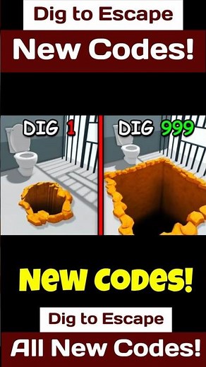 New Dig to Escape Codes - New Codes For Dig to Escape Roblox Codes 2025
