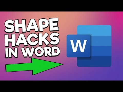 How to Insert and Modify Shapes in Microsoft Word