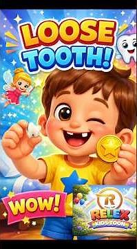 Loose Tooth Wiggle Song 🦷😄 | Funny Kids Cartoon Reel |relexcartoon