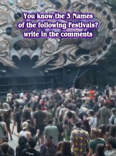 you know which amazing european festivals these are ? tel us : ) track id: Ametrina - Icaro for peace #psytrance #psytrancefestival