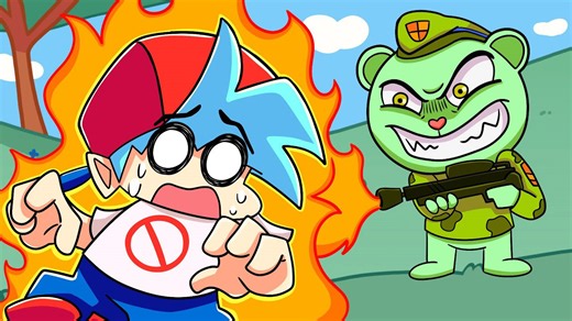 BOYFRIEND vs FLIPPY – Friday Night Funkin’ Meets Happy Tree Friends!
