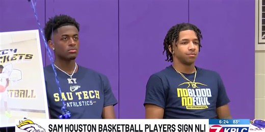 Sam Houston basketball players sign National Letters of Intent