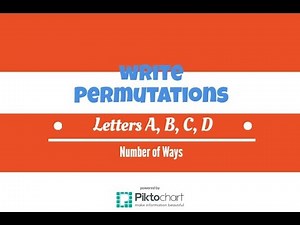 How To Write all Permutations of the letters A, B, C, D