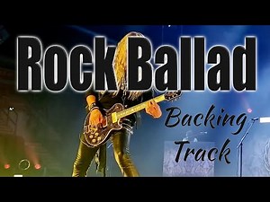Rock Ballad Backing Track🔷️1980s style guitar jam