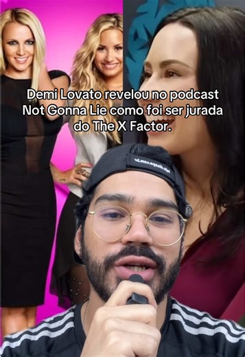 Demi Lovato revelou no podcast Not Gonna Lie como foi ser jurada do The X Factor. #demilovato #britneyspears #thexfactor #disney #nostalgia