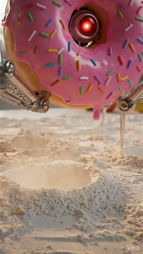 The Terminator Donut is on the hunt! 🍩🤖 #shorts