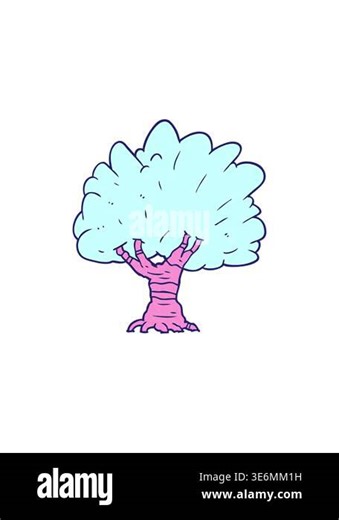 starburst effect animation of tree design Stock Video Footage - Alamy