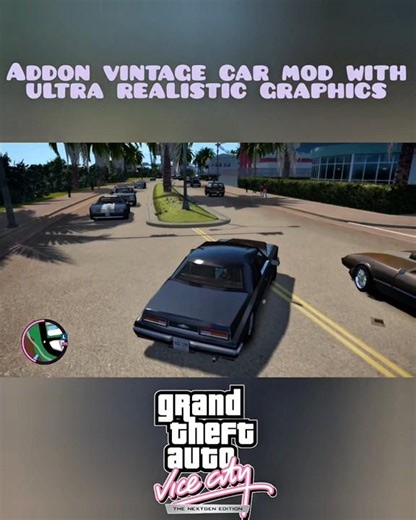 GTA Vice City Next-Gen Addon Car Mod 🚗 Ultra Realistic Graphics +HD Vehicles #gta #gtamods #TurboGTA