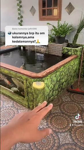 MINIMALIST KOI POND SIZE AND DEPTH
