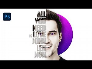 How to create text portrait effect in photoshop - Version 2