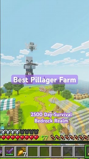 Minecraft Best Pillager Farm #minecraft #minecraftbedrokedition