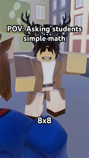 POV: Asking students simple math #roblox #animation #math #funny