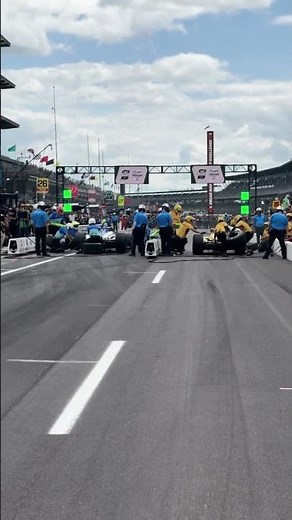 Álex Palou wins Round 1 of pit stop challenge 🔥👀 #Indy500 #INDYCARonFOX