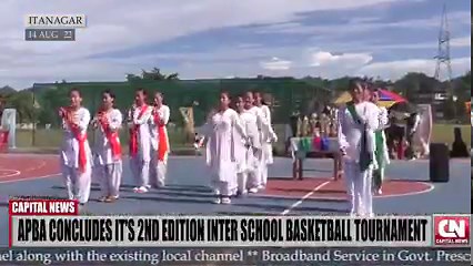 APBA concludes its 2nd edition Inter School Basketball Tournament. Arunachal Basket Ball Association (APBA) today concluded its 2nd Inter School Basketball Tournament 2022 organized with the theme "Fly High" here at Delhi Public School, Jully Itanagar. Today on 14th August the tournament has been concluded which was kick-started on 11th this August with A total of eighteen teams, 13 teams of boys and 5 girls. The event today was graced by L. Sokun Singh Directorate of secondary school Govt of A.