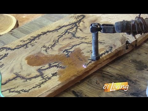 Wood Fracking Art