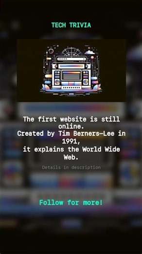 The Internet's First Website Still Lives! #Shorts #TechTrivia