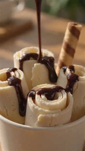 Thai-style ice cream rolls at home 🍦✨ #IceCreamRolls #ThaiIceCream #HomemadeDesset