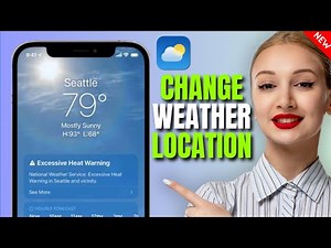 How to change weather location in iPhone