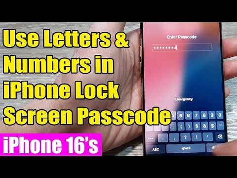 📲 Use Letters & Numbers in iPhone Lock Screen Passcode | iPhone 16/16 Pro Max & iOS 18