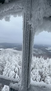 Panaramic View From a Frozen Fire Watch Tower #survival #blizzard | Blue Chrome Inc
