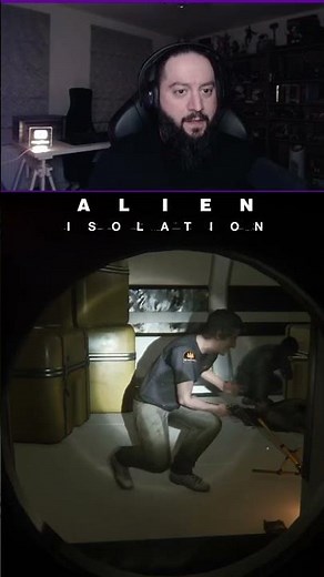 Just hiding in a vent, watching the carnage unfold! 🤣 #AlienIsolation