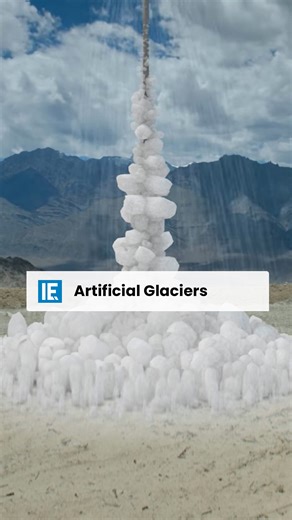 145K views · 709 reactions | Artificial glaciers that will irrigate trees and crops are a simple yet creative approach to prevent acute water shortages. | Interesting Engineering | Facebook