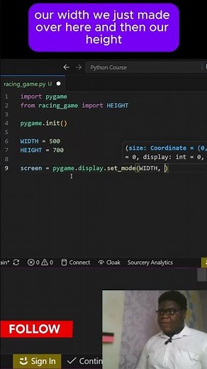 Make a pgame screen #pythontutorial #pythontutorial #pygame