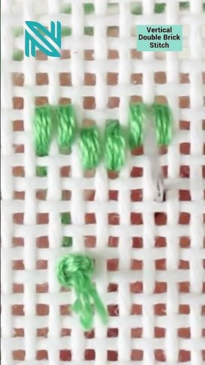 Vertical Double Brick Stitch