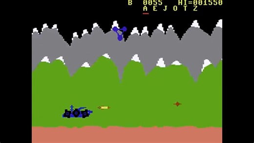 Back in 1983, the Commodore 64 took us to the Moon like never before...When Atarisoft brought the arcade smash Moon Patrol to the C64, it delivered one of the earliest and most impressive examples of parallax scrolling on the machine.You piloted your lunar buggy across the cratered surface from sector A to Z, blasting alien attackers, leaping over craters and mines, and dodging falling boulders — all while that smooth multi-layered background rolled by.It had everything that made the arcade orig