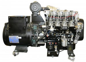 21 kW Isuzu Diesel Marine Generator Keel Cooled