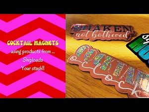 ✨ DIY Cocktail Magnets with Cricut | Adhesive Magnet Sheet + Vinyl + HTV