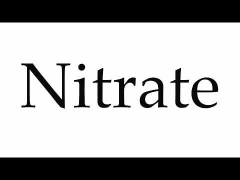 How to Pronounce Nitrate