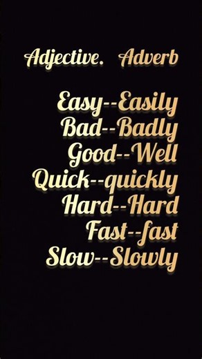 "Adjective Adverb"🙂💙❤️