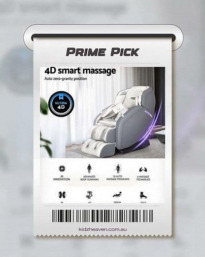 Livemor 4D Massage Chair Electric Recliner Home Massager Gary