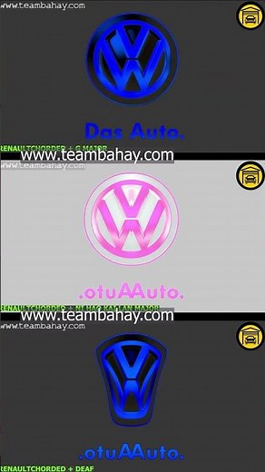 NEW AND OLD VOLKSWAGEN LOGO ANIMATION IN 3 SUPER COOL EFFECTS PART 46 #shorts #logo #volkswagen