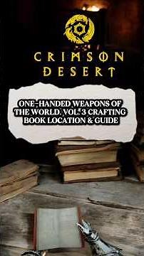 One-Handed Weapons of the World Vol. 3 Crafting Book (Easy Location)