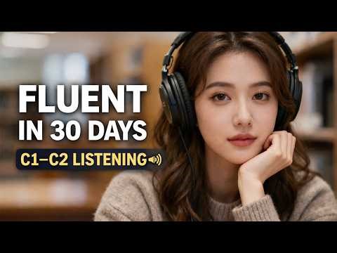 30 Days to Fluent English (C1–C2) | Advanced Listening & Speaking Practice