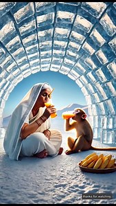 620K views · 8.3K reactions | Grandmother and Monkey build a beautiful snow house  #ai #house #videoviralシ #FacebookReelsContest | Mr. Rahul Maurya | Facebook