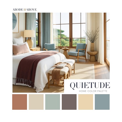 Quietude Sherwin Williams Home Color Palette | Transitional Paint Color Scheme (digital Download) - Etsy