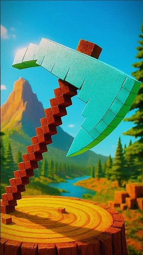How To Craft A Diamond Axe | How To Make A Diamond Axe | Minecraft #shorts #3301Playz