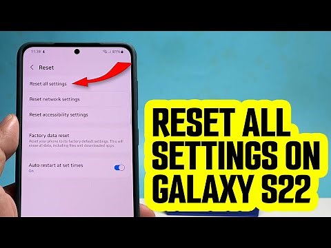 Reset All Settings Without Deleting Data on Galaxy S22/S23