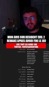 MON AVIS SUR RESIDENT EVIL 2 REMAKE APRES LA FIN DU JEU !