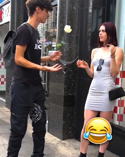 Flower Prank On Cute Girls! 🌹 | Who Cares?