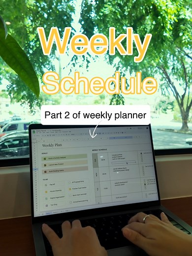 Weekly Schedule and To-Do List in Google Sheets