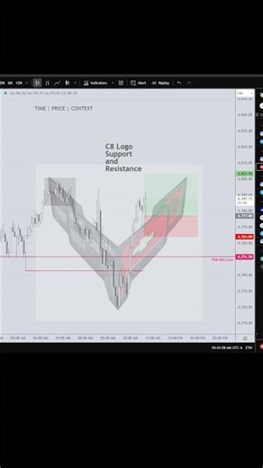 C8 Logo Support and Resistance