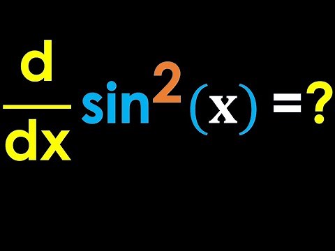 🚀 Unlock the Chain Rule with sin²(x) / sine squared x | Differentiation Made Easy